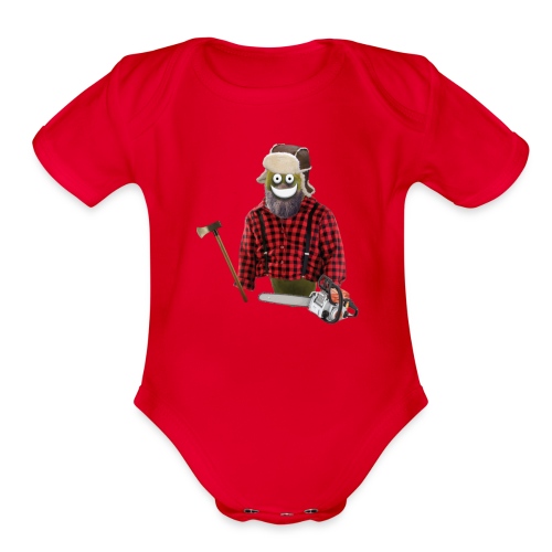 Lumberjack Pickle - Organic Short Sleeve Baby Bodysuit