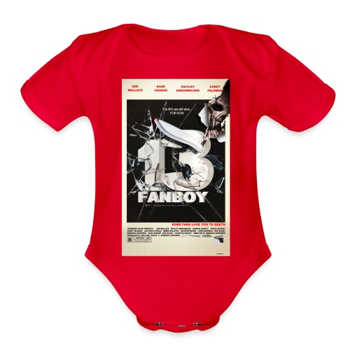 13 Fanboy Old-Style Poster - Organic Short Sleeve Baby Bodysuit