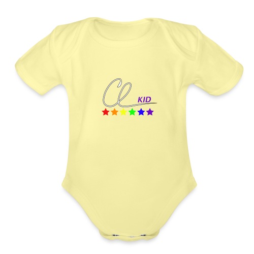 CL KID Logo (Pride) - Organic Short Sleeve Baby Bodysuit