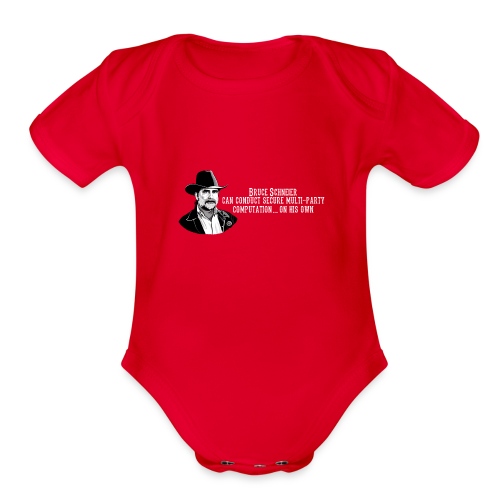 Bruce Schneier Fact #19 - Organic Short Sleeve Baby Bodysuit