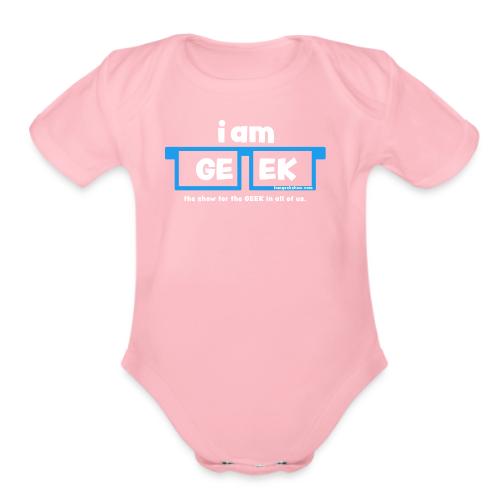 iamGEEK LOGO - Organic Short Sleeve Baby Bodysuit