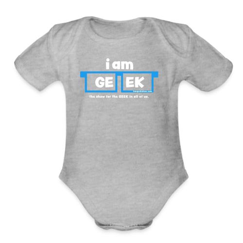 iamGEEK LOGO - Organic Short Sleeve Baby Bodysuit