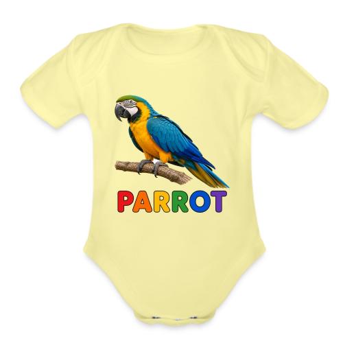 Parrot - Organic Short Sleeve Baby Bodysuit