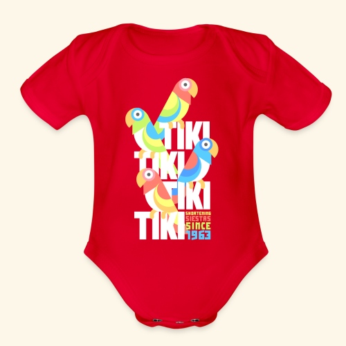 Tiki Room - Organic Short Sleeve Baby Bodysuit