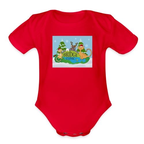 Holiday Logo - Organic Short Sleeve Baby Bodysuit