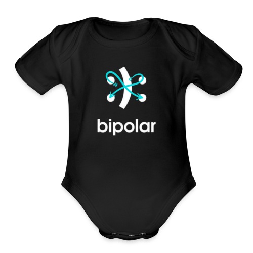 bipolar - Organic Short Sleeve Baby Bodysuit