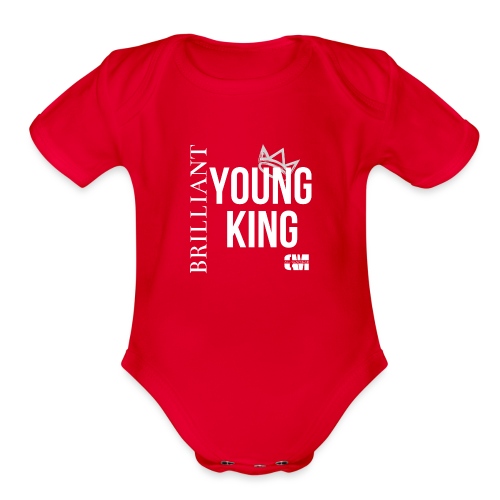 CAM, Young King - Organic Short Sleeve Baby Bodysuit