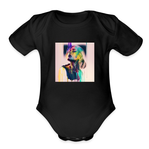 To Weep To Wake - Emotionally Fluid Collection - Organic Short Sleeve Baby Bodysuit