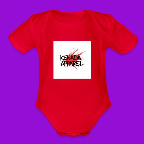 Kenada Apparel graffiti splash - Organic Short Sleeve Baby Bodysuit