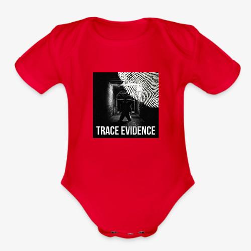Trace Evidence Logo - Organic Short Sleeve Baby Bodysuit