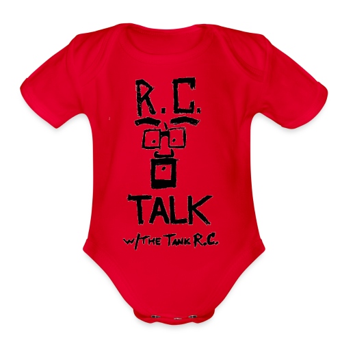 RC Talk LOGO - Organic Short Sleeve Baby Bodysuit