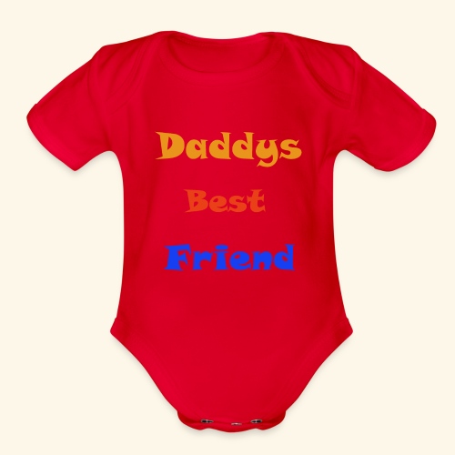Dads Friend - Organic Short Sleeve Baby Bodysuit