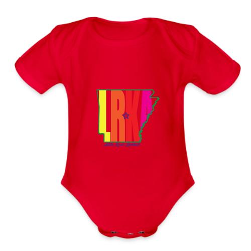 AR STAR RAINBOW - Organic Short Sleeve Baby Bodysuit