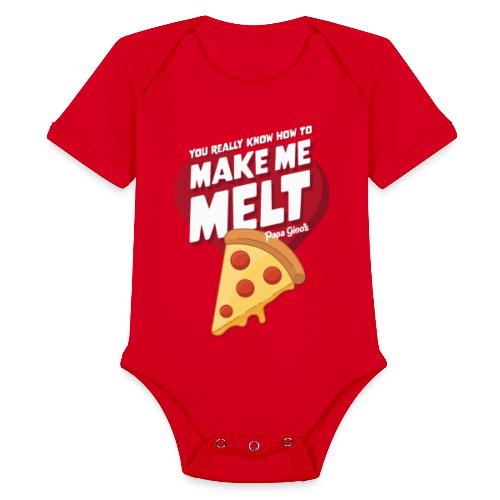 You Make Me Melt - Organic Short Sleeve Baby Bodysuit