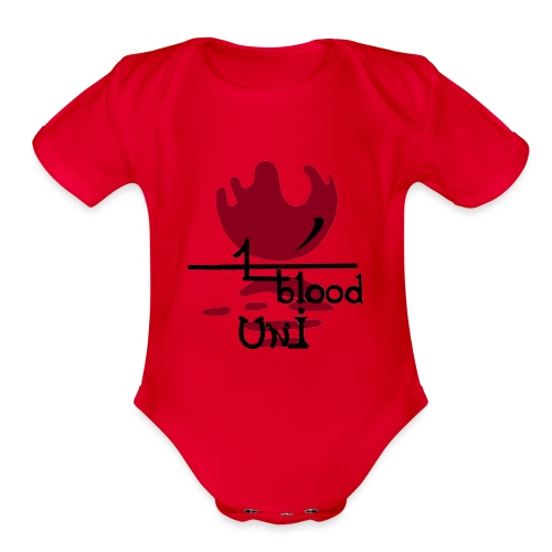 one blood - Organic Short Sleeve Baby Bodysuit