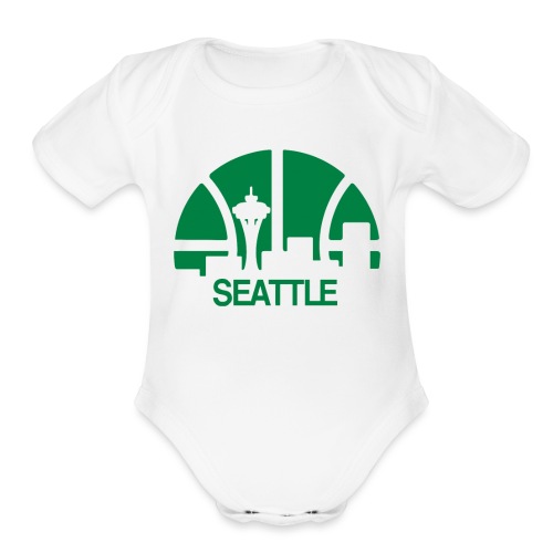 seattle best logo - Organic Short Sleeve Baby Bodysuit