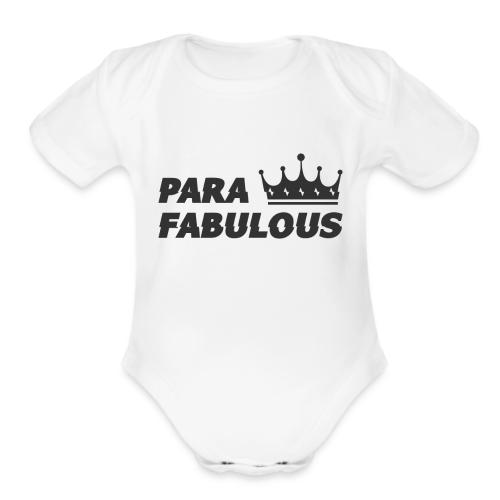 Para Fabulous - Organic Short Sleeve Baby Bodysuit