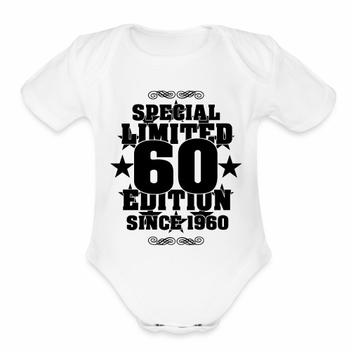 Cool Special Limited Edition Since 1960 Gift Ideas - Organic Short Sleeve Baby Bodysuit