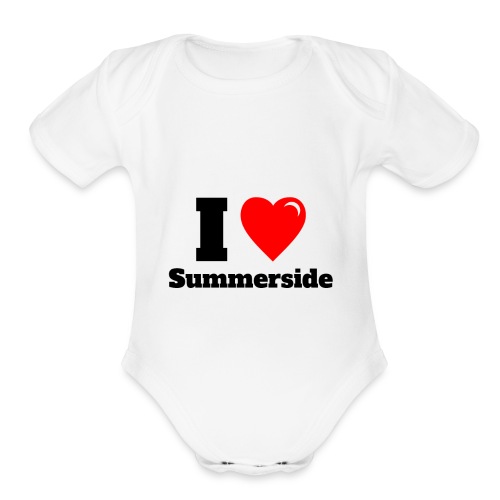 I love Summerside - Organic Short Sleeve Baby Bodysuit
