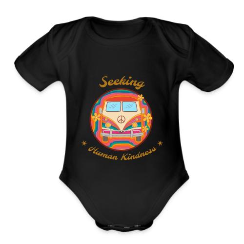 Seeking Human Kindness - Organic Short Sleeve Baby Bodysuit