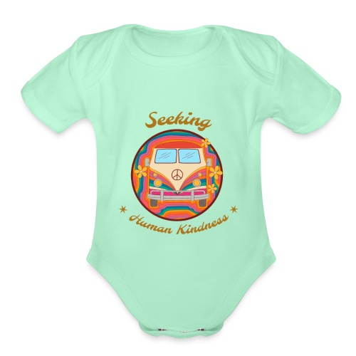 Seeking Human Kindness - Organic Short Sleeve Baby Bodysuit