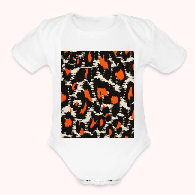orange and black shaded leopard pattern