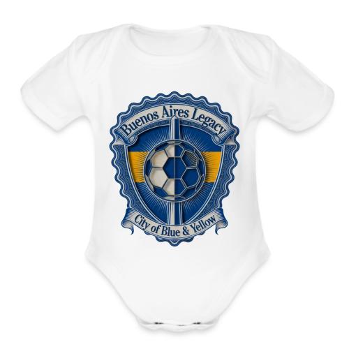 Buenos Aires Legacy T Shirt, Soccer City Pride Gif - Organic Short Sleeve Baby Bodysuit