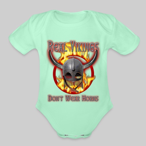 realvikings - Organic Short Sleeve Baby Bodysuit
