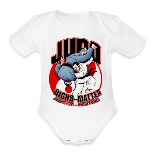 Judo shirt Highs Matter - Organic Short Sleeve Baby Bodysuit