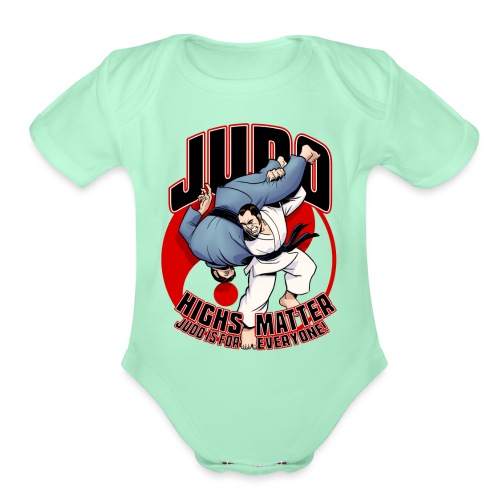 Judo shirt Highs Matter - Organic Short Sleeve Baby Bodysuit