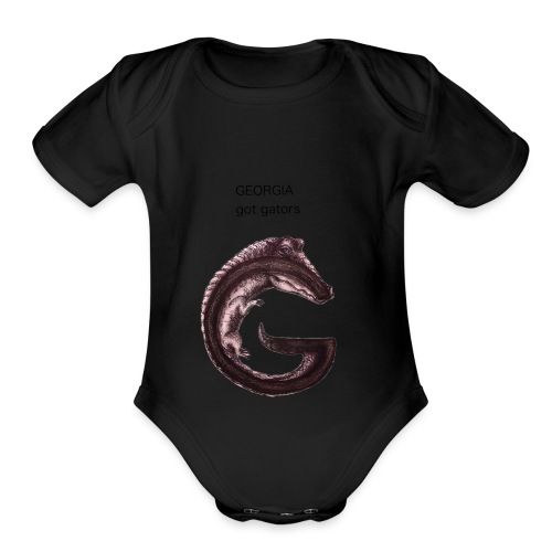 Georgia gator - Organic Short Sleeve Baby Bodysuit