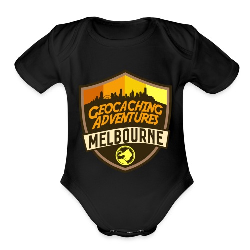 GCMelb Orange - Organic Short Sleeve Baby Bodysuit