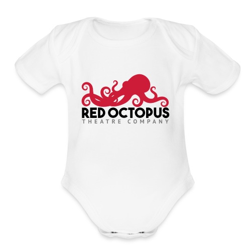 Red Octopus Theatre Company - Octopus Logo - Organic Short Sleeve Baby Bodysuit