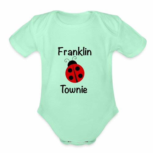 Franklin Townie Ladybug - Organic Short Sleeve Baby Bodysuit