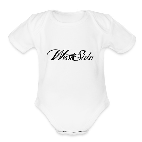 spreadshirtlogoblack - Organic Short Sleeve Baby Bodysuit