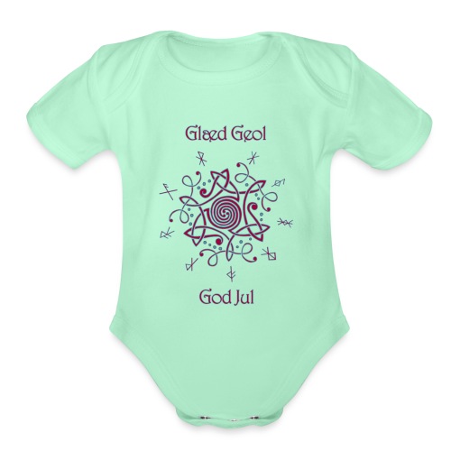 Happy Yule - Organic Short Sleeve Baby Bodysuit