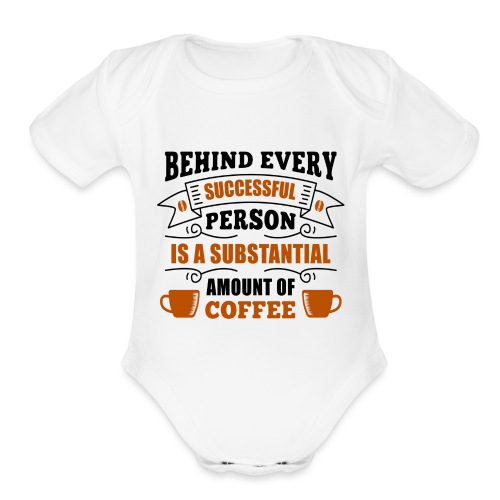 coffee coffee lover - Organic Short Sleeve Baby Bodysuit