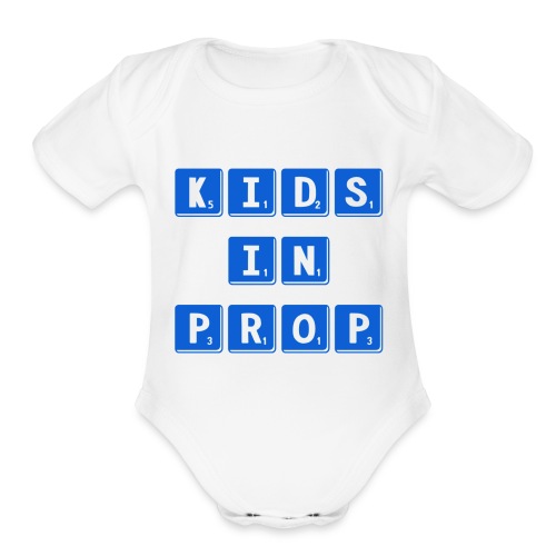 Kids In Prop Logo - Organic Short Sleeve Baby Bodysuit