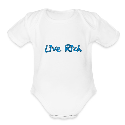 liverichlogo4panthersndblack - Organic Short Sleeve Baby Bodysuit