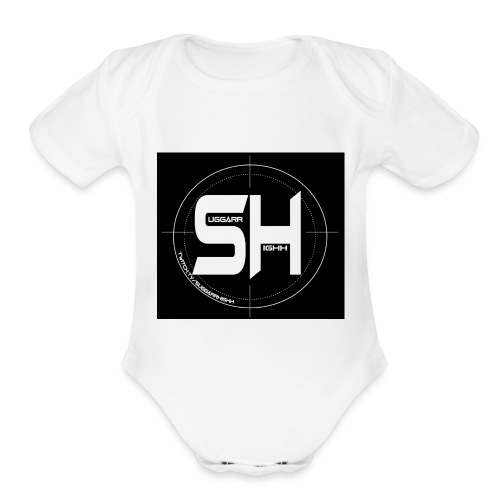 Suggarrhighh Logo - Organic Short Sleeve Baby Bodysuit