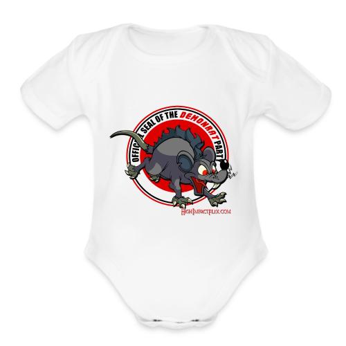 Official Seal of the DEMONRATS Party - Organic Short Sleeve Baby Bodysuit