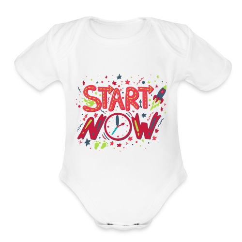 Star Now - Organic Short Sleeve Baby Bodysuit