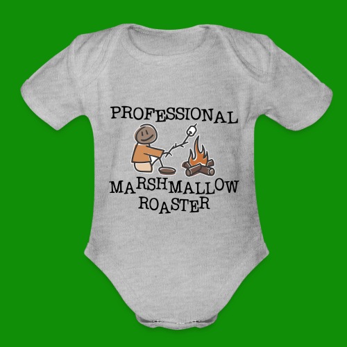 Professional Marshmallow Roaster - Organic Short Sleeve Baby Bodysuit