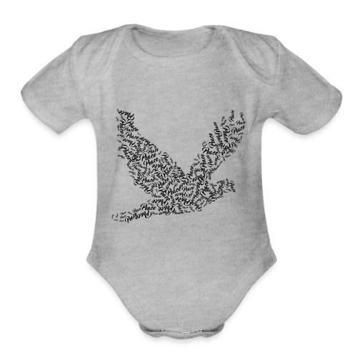 DOVE Peace in FLIGHT - Organic Short Sleeve Baby Bodysuit