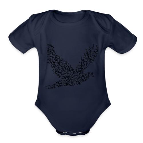 DOVE Peace in FLIGHT - Organic Short Sleeve Baby Bodysuit