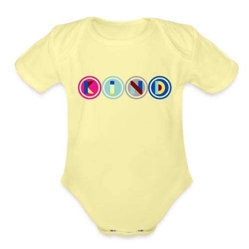 Kind Quotes - Organic Short Sleeve Baby Bodysuit
