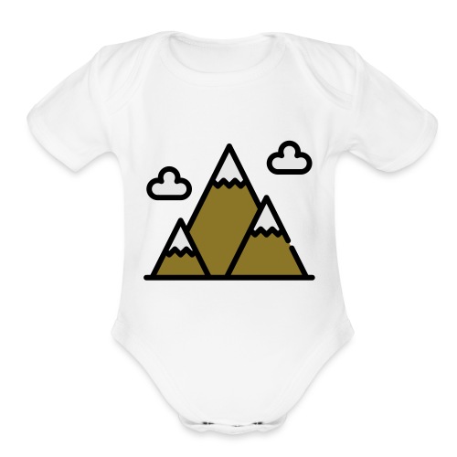 The Mountains - Organic Short Sleeve Baby Bodysuit