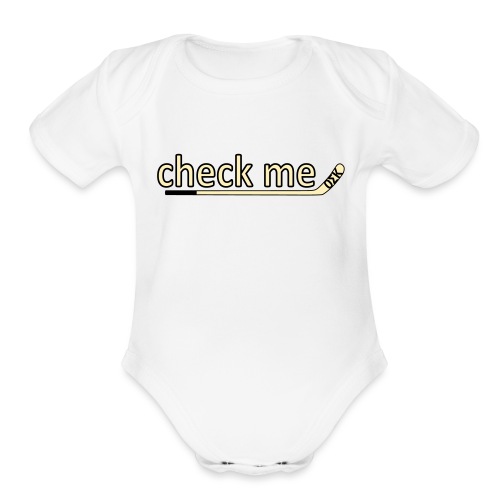 Check Me - Organic Short Sleeve Baby Bodysuit
