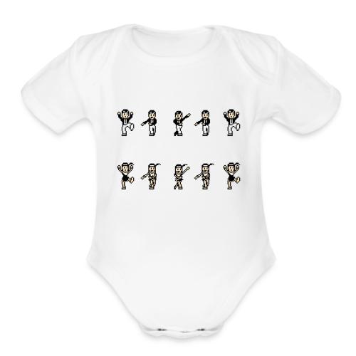 flappersshirt - Organic Short Sleeve Baby Bodysuit