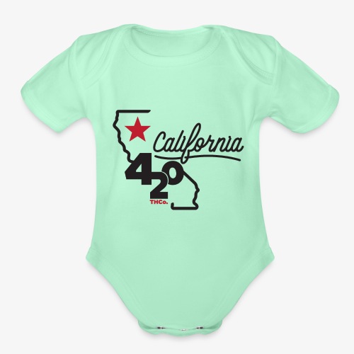California 420 - Organic Short Sleeve Baby Bodysuit